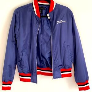 Women’s size medium bomber jacket.